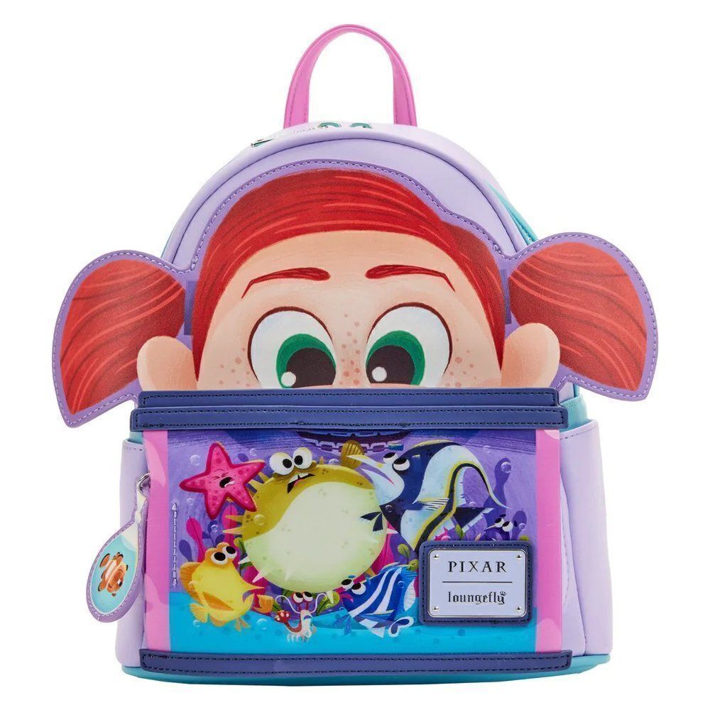 Loungefly Disney Pixar Moments Finding Nemo Darla Womens Mini Backpack